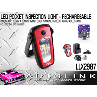 OEX LLX2987 LED RECHARGEABLE POCKET INSPECTION LIGHT 128mm x 70mm x 42mm 
