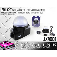 OEX LLX70001 LED RECHARGEABLE LIGHT DOME STYLE WITH MAGNET BASE 100 x 90 x 58mm 
