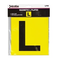 Autoking LPM Magnetic Type Yellow L Plates Pair