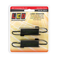 LED AUTOLAMPS LOAD RESISTOR 24 VOLT TWIN PACK STOPS FAST FLASHING INDICATORS 