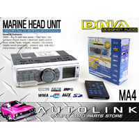 DNA MARINE USB/SD/MP3 PLAYER WITH AM/FM TUNER & AUX AUDIO INPUT 4x25WATT