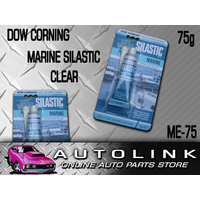 DOW CORNING MARINE SILASTIC CLEAR SEALANT 100% SILICONE RUBBER 75G ME-75