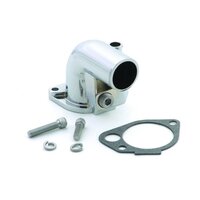 MR GASKET 90° CHROME THERMOSTAT HOUSING FOR FORD V8 WINDSOR 302 351 MG9713 