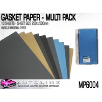 PERMASEAL GASKET PAPER MULTI PACK 250 x 500mm 10 PACK MP6004