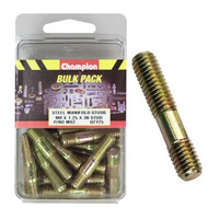 Champion MS2 Metric Steel Manifold Studs M8 x 1.25 x 38mm UNC Pack of 25