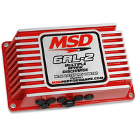 MSD 6421 6AL-2 Ignition Control - Red Digital Capacitive Discharge with Rev-Limiter