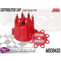 MSD HEI DISTRIBUTOR CAP WITH LEAD RETAINER FOR CHEVY V8 ( MSD8433 )