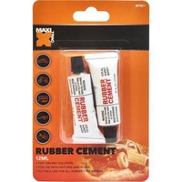 Maxi Trac MTRC1 Rubber Cement Tyre Tube Patch Repair Glue 12ml Tube Twin Pack