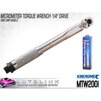 KINCROME MICROMETER TORQUE WRENCH 1/4" DRIVE 275mm 2.0-24.0 NM MTW200I 