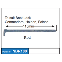 Nice NBR100 Boot Lock Rod 115mm for Ford Falcon & Holden Commodore Models