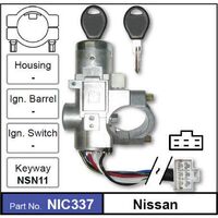Nice NIC337 Ignition Barrel Lock & Switch for Nissan Navara D22 1997 - 2009