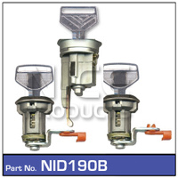 Nice NID190B Ignition Barrel & Door Lock Set For Toyota Landcruiser Check App