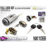 Nice Complete Lock Set for Toyota Corolla inc Seca AE90 AE92 1989-94 NIK106B