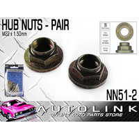 WHEEL HUB NUTS FOR FORD TELSTAR AR AS 2/1981 - 10/1987 FRONT ONLY x2