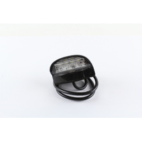LED LICENCE PLATE LAMP 9-33V SEALED UNIT WITH BLACK HOUSING 70mm x 45mm