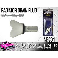 RADIATOR DRAIN PLUG PLASTIC M10-1.25 FOR MITSUBISHI LANCER LB 1977-78 , L200 MC