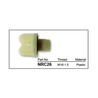 Nice NRC26 Radiator Drain Plug Plastic M16 x 1.5 for Subaru Leone Models