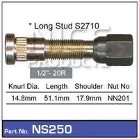 Nice NS250 Wheel Stud & Nut 1/2" For