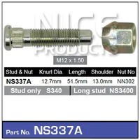 Nice NS337A Wheel Stud & Nut M12 x 1.5 for Holden Models Sold as Each