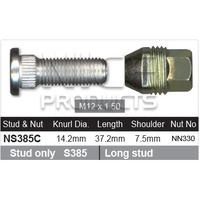 Nice NS385C Wheel Stud & Nut M12 x 1.5 for Front Holden Colorado w/ Steel Wheel