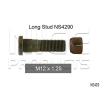 NICE NS429 WHEEL STUD & NUT M12 x 1.5 - 37.5mm LONG FOR SUZUKI MODELS 
