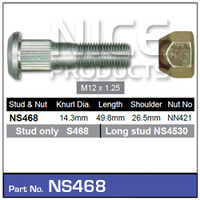 NICE NS468 WHEEL STUD & NUT FOR NISSAN GU PATROL WITH REAR DRUM BRAKE x1