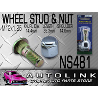 NICE WHEEL STUD & NUT FOR SUBARU IMPREZA AWD 02/2003 - 2008 FRONT NS481 x1