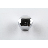 WHEEL NUT COVERS - CHROME 19MM HEX ABS PLASTIC NWC719C x5 