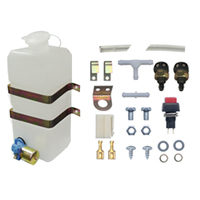 Windscreen Washer Pump & Bottle Kit Vertical Mounting for Ford with Washer Jets