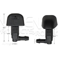 Nice NWN634 Windscreen Washer Jets Push on Type Single Spray 5mm Hose Pair