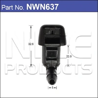 Nice NWN637 Windscreen Right Angle Washer Jets Push On 5mm Hose Single Spray x2