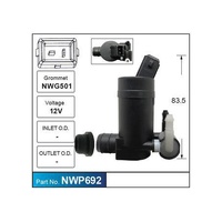Nice NWP692 Windscreen Washer Pump for Front Holden VZ Commodore 2 Outlets Parallel