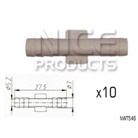 NICE UNIVERSAL WASHER HOSE CONNECTORS JOINER 7mm TO 5.2mm OUTLETS NWT546 x10