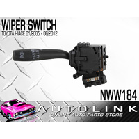 NICE WIPER SWITCH FOR TOYOTA HIACE KDH 200 SERIES 2005 - 2012 - BLACK NWW184 