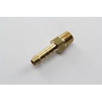 TUBEFIT BRASS MALE TAILPIECE 1/4" HOSE END / 1/8" BSP THREAD ( P3-0402 )
