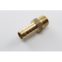 TUBEFIT P3-0806 BRASS MALE TAILPIECE 1/2" HOSE END x 3/8" BSP MALE THREAD x1