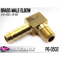 BRASS MALE ELBOW 5/16" HOSE x 1/8" BSP ( P6-0502 )
