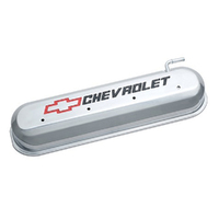 Proform Alloy Rocker Covers Polished with Chev Logo for LS Series V8 Engines