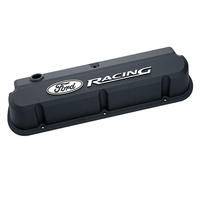 Proform Alloy Valve Covers Black Raised Logo Ford Windsor 289 302 351 V8 1962-01