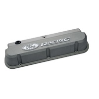 PROFORM ALLOY VALVE COVERS GRAY RAISED LOGO FOR FORD WINDSOR 289 302 351 V8