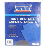 WET & DRY SANDING SHEETS - 1500 GRIT 230mm x 280mm PACK OF 50 SHEETS