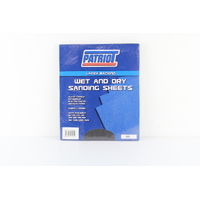 PATRIOT WET & DRY SANDING SHEETS - 320 GRIT 230mm x 280mm PACK OF 50 SHEETS