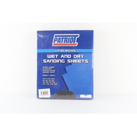 PATRIOT WET & DRY SANDING SHEETS - 80 GRIT 230mm x 280mm PACK OF 50 SHEETS