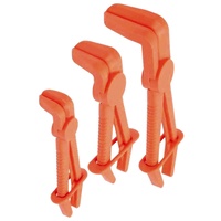 PK TOOL PT20803 BENT NOSE 90° FLEXIBLE HOSE CLAMPING LOCKING PLIERS SET 3pc
