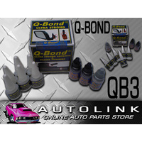 Q Bond Plastic Weld Large Kit QB3 Ultra Strong Black & Grey Colours 