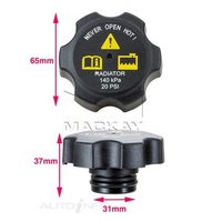 Mackay RC1003 Plastic Radiator Cap 20 PSI or 140 KPA
