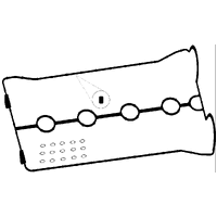 Permaseal RC3056 Rubber Rocker Cover Gasket for Daewoo A16DMS & Holden F16D3