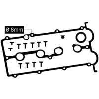 PERMASEAL RC3112K ROCKER COVER GASKET SET FOR MAZDA 323 BJ10 4cyl 1998 - 2003