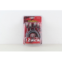 DNA RCA401BU 2 RCA MALE TO 2 RCA MALE PRO SPEC CABLE - BLUE 1.2 METRE