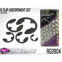 PROKIT E-CLIP ASSORTMENT 300 PIECE VARIOUS SIZES IN PLASTIC CASE RG2804